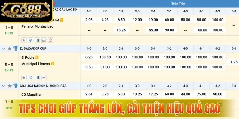 Tips chơi giúp thắng lớn, cải thiện hiệu quả cao