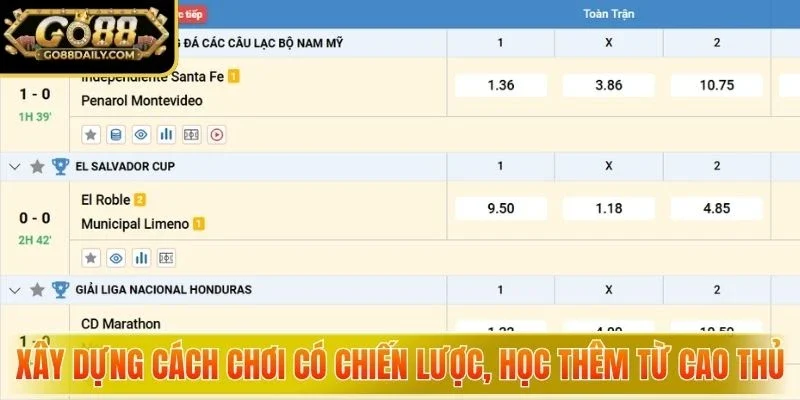 Xây dựng cách chơi có chiến lược, học thêm từ cao thủ